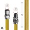 Flextron Gas Line Hose 1/2'' O.D.x60'' Len 1/2" FIPxMIP Fittings Yellow Coated Stainless Steel Flexible FTGC-YC38-60C - alternate 2